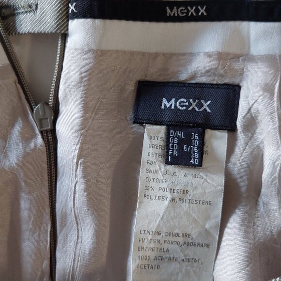 Mexx Light Olive Cotton Blend Skirt Blazer Suit Set,  Size 4 and 2 - Picture 9 of 12